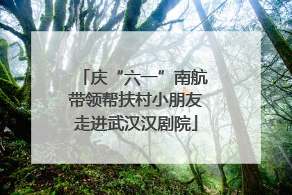 庆“六一”南航带领帮扶村小朋友走进武汉汉剧院