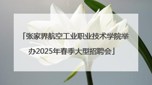 张家界航空工业职业技术学院举办2025年春季大型招聘会