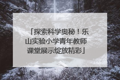 探索科学奥秘！乐山实验小学青年教师课堂展示绽放精彩