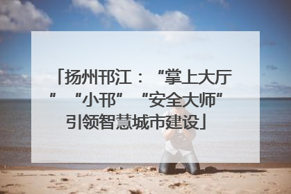 扬州邗江：“掌上大厅”“小邗”“安全大师”引领智慧城市建设