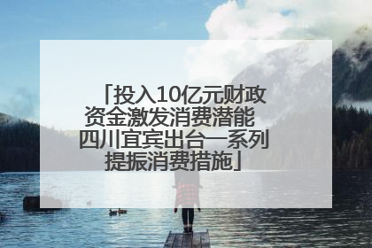 投入10亿元财政资金激发消费潜能 四川宜宾出台一系列提振消费措施