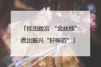 挂出致富 “金丝线” 煮出振兴“好味道”