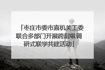 枣庄市委市直机关工委联合多部门开展跨层级调研式联学共建活动
