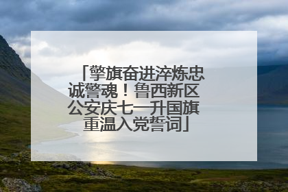 擎旗奋进淬炼忠诚警魂！鲁西新区公安庆七一升国旗 重温入党誓词
