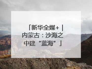 新华全媒+｜内蒙古：沙海之中建“蓝海”