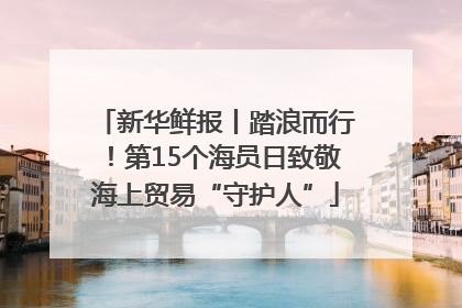 新华鲜报丨踏浪而行！第15个海员日致敬海上贸易“守护人”