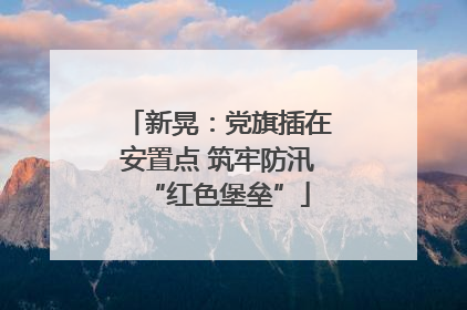新晃：党旗插在安置点 筑牢防汛“红色堡垒”