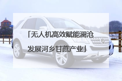 无人机高效赋能澜沧发展河乡甘蔗产业