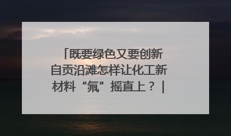 既要绿色又要创新 自贡沿滩怎样让化工新材料“氟”摇直上？｜美好生活有“盐”味
