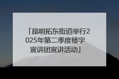 昆明拓东街道举行2025年第二季度楼宇宣讲团宣讲活动