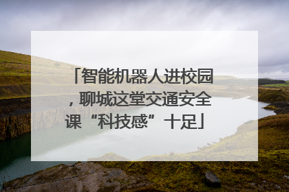 智能机器人进校园，聊城这堂交通安全课“科技感”十足