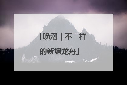 晚潮｜不一样的新塘龙舟