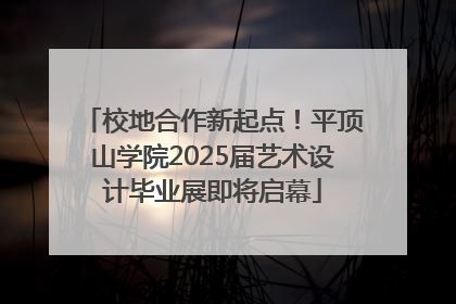 校地合作新起点！平顶山学院2025届艺术设计毕业展即将启幕
