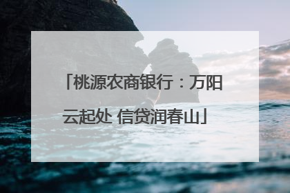 桃源农商银行：万阳云起处 信贷润春山