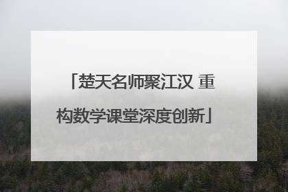 楚天名师聚江汉 重构数学课堂深度创新