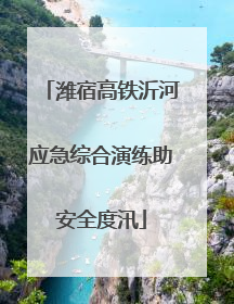 潍宿高铁沂河应急综合演练助安全度汛