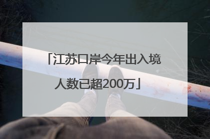 江苏口岸今年出入境人数已超200万
