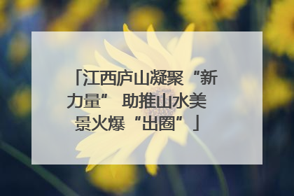 江西庐山凝聚“新力量” 助推山水美景火爆“出圈”
