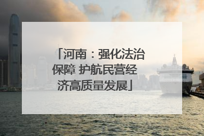 河南：强化法治保障 护航民营经济高质量发展