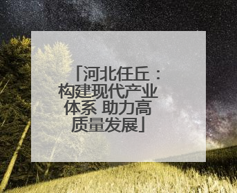 河北任丘：构建现代产业体系 助力高质量发展