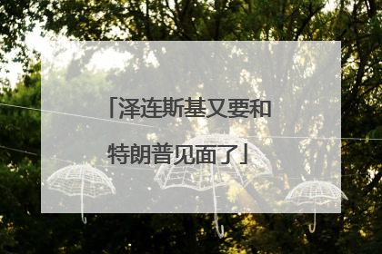 泽连斯基又要和特朗普见面了