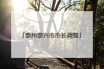 泰州泰兴市市长调整