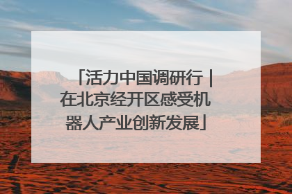 活力中国调研行｜在北京经开区感受机器人产业创新发展