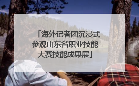 海外记者团沉浸式参观山东省职业技能大赛技能成果展