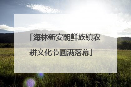 海林新安朝鲜族镇农耕文化节圆满落幕