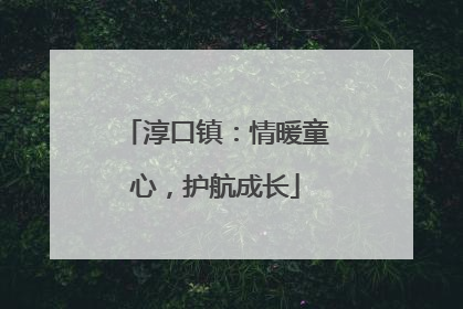 淳口镇：情暖童心，护航成长