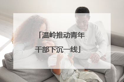 温岭推动青年干部下沉一线