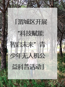 渭城区开展“科技赋能 智启未来”青少年无人机公益科普活动