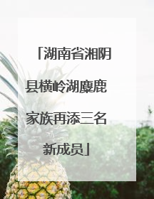 湖南省湘阴县横岭湖麋鹿家族再添三名新成员