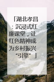 湖北孝昌：沉浸式红廉课堂，让红色精神成为乡村振兴“引擎”