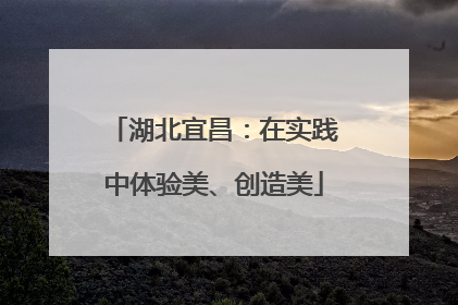 湖北宜昌：在实践中体验美、创造美