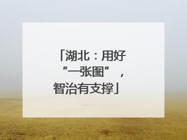 湖北：用好“一张图”，智治有支撑