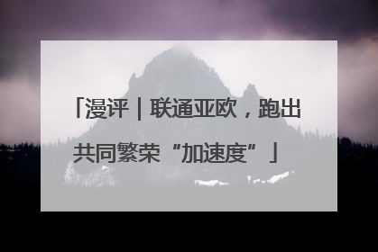 漫评｜联通亚欧，跑出共同繁荣“加速度”