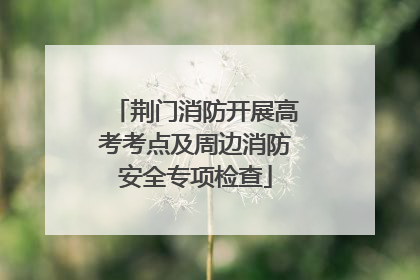 荆门消防开展高考考点及周边消防安全专项检查