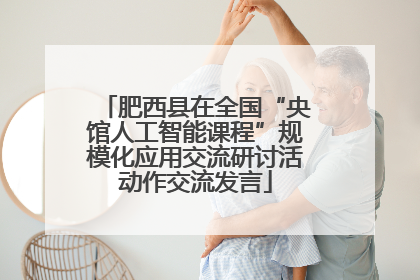 肥西县在全国“央馆人工智能课程”规模化应用交流研讨活动作交流发言