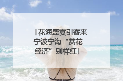 花海盛宴引客来 宁波宁海“赏花经济”别样红