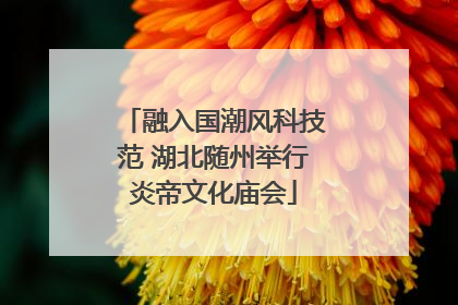 融入国潮风科技范 湖北随州举行炎帝文化庙会