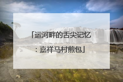 运河畔的舌尖记忆：嘉祥马村煎包