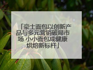 豪士面包以创新产品与多元营销破局市场 小小面包成健康烘焙新标杆