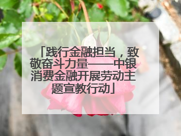 践行金融担当，致敬奋斗力量——中银消费金融开展劳动主题宣教行动