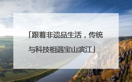 跟着非遗品生活，传统与科技相遇宝山滨江