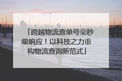 跨越物流查单号毫秒级响应！以科技之力重构物流查询新范式