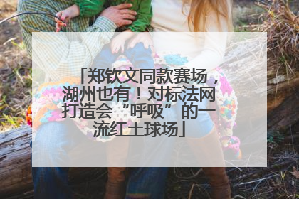 郑钦文同款赛场，湖州也有！对标法网打造会“呼吸”的一流红土球场