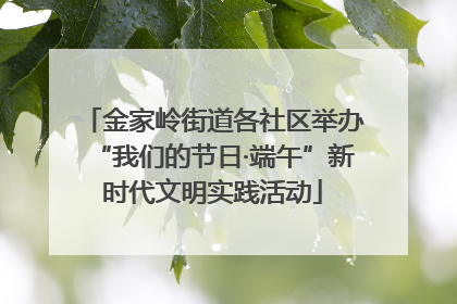 金家岭街道各社区举办“我们的节日·端午”新时代文明实践活动