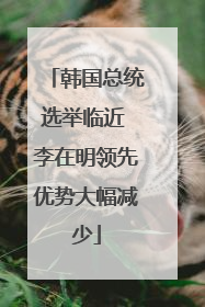 韩国总统选举临近 李在明领先优势大幅减少