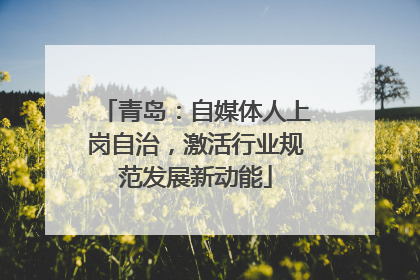 青岛：自媒体人上岗自治，激活行业规范发展新动能